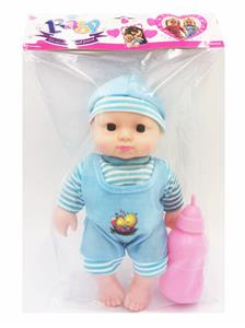 10 INCH ARTIFICIAL EYE FOUR TONE BABY BOY WITH MILK BOTTLE - OBL883619