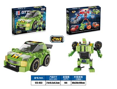 Yizhi city building block double return Mercedes Benz sports car - OBL884134