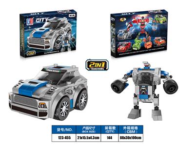 YIZHI CITY BUILDING BLOCK DOUBLE FORCE FORDS SIXTH GENERATION MUSTANG MUSTANG SPORTS CAR - OBL884135