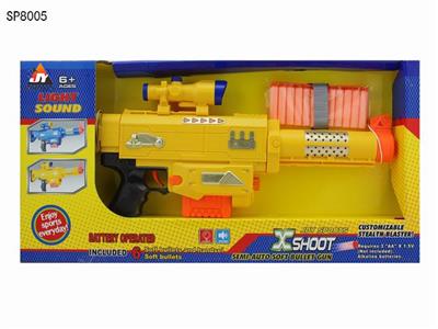 ELECTRIC SOFT BULLET GUN WITH LIGHT AND SOUND - OBL884567