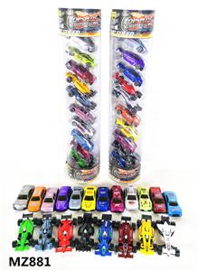 PVC BARRELS 10 ALLOY CARS - OBL884630