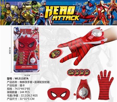SPIDER MAN MASK AND GLOVES - OBL884907