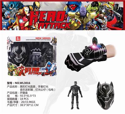 AVENGERS SERIES: PANTHER LIGHT MASK - OBL884961