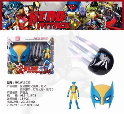 HERO SERIES: WOLVERINE LIGHT MASK - OBL884967