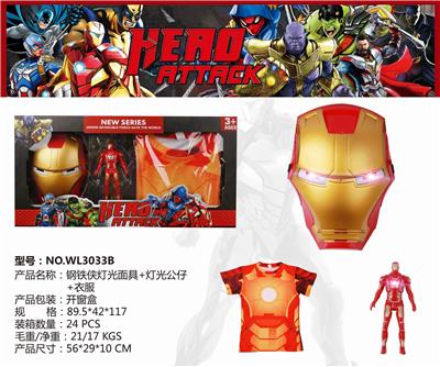 IRON MAN LIGHT MASK LIGHT DOLL CLOTHES - OBL884976
