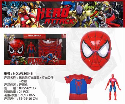 SPIDER MAN LIGHT MASK LIGHT DOLL CLOTHES - OBL884977