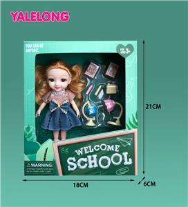 6 INCH 13 JOINT 3D EYES SMILE FACE LEARNING SEASON DOLL REAL BODY - OBL885311