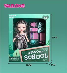 6 INCH 13 JOINT 3D EYES SMILE FACE LEARNING SEASON DOLL REAL BODY - OBL885312