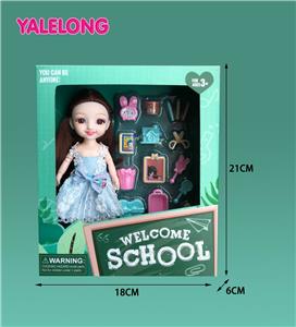 6 INCH 13 JOINT 3D EYES SMILE FACE LEARNING SEASON DOLL REAL BODY - OBL885313