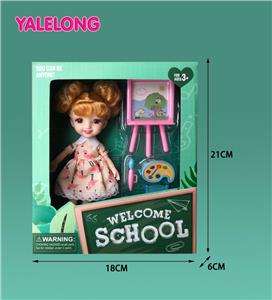 6 INCH 13 JOINT 3D EYES SMILE FACE LEARNING SEASON DOLL REAL BODY - OBL885314