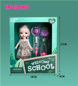 6 INCH 13 JOINT 3D EYES SMILE FACE LEARNING SEASON DOLL REAL BODY - OBL885315