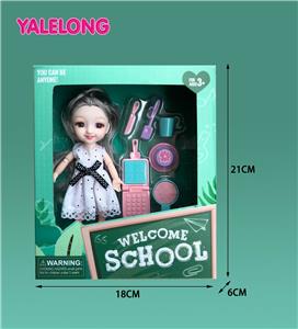 6 INCH 13 JOINT 3D EYES SMILE FACE LEARNING SEASON DOLL REAL BODY - OBL885316