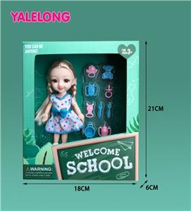 6 INCH 13 JOINT 3D EYES SMILE FACE LEARNING SEASON DOLL REAL BODY - OBL885317
