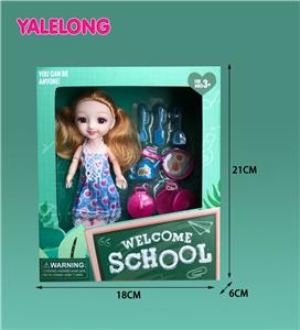 6 INCH 13 JOINT 3D EYES SMILE FACE LEARNING SEASON DOLL REAL BODY - OBL885318