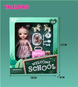 6 INCH 13 JOINT 3D EYES SMILE FACE LEARNING SEASON DOLL REAL BODY - OBL885321