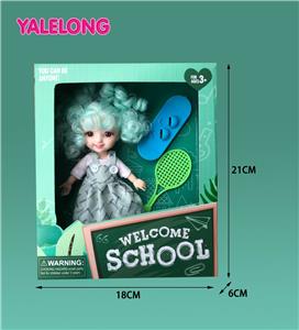 6 INCH 13 JOINT 3D EYES SMILE FACE LEARNING SEASON DOLL REAL BODY - OBL885322