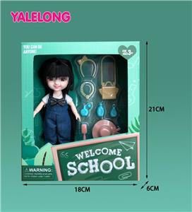 6 INCH 13 JOINT 3D EYES SMILE FACE LEARNING SEASON DOLL REAL BODY - OBL885324