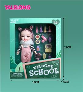 6 INCH 13 JOINT 3D EYES SMILE FACE LEARNING SEASON DOLL REAL BODY - OBL885325