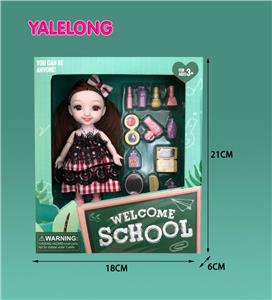 6 INCH 13 JOINT 3D EYES SMILE FACE LEARNING SEASON DOLL REAL BODY - OBL885331