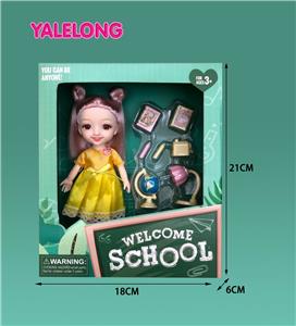 6 INCH 13 JOINT 3D EYES SMILE FACE LEARNING SEASON DOLL REAL BODY - OBL885332