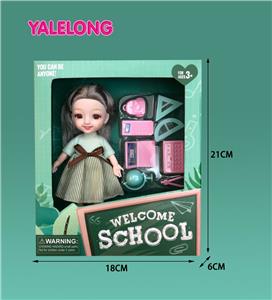 6 INCH 13 JOINT 3D EYES SMILE FACE LEARNING SEASON DOLL REAL BODY - OBL885333