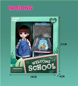 6 INCH 13 JOINT 3D EYE FASHION SCHOOL SEASON DOLL REAL BODY - OBL885335