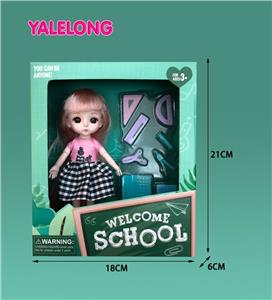 6 INCH 13 JOINT 3D EYE FASHION SCHOOL SEASON DOLL REAL BODY - OBL885338