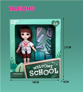 6 INCH 13 JOINT 3D EYE FASHION SCHOOL SEASON DOLL REAL BODY - OBL885339