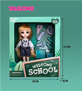 6-INCH 13 JOINT 3D EYE FASHION HIGH SCHOOL DOLL - OBL885340
