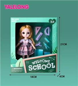 6-INCH 13 JOINT 3D EYE FASHION HIGH SCHOOL DOLL - OBL885342