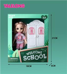 6-INCH 13 JOINT 3D EYE FASHION HIGH SCHOOL DOLL - OBL885345