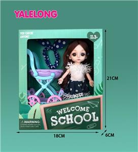 6-INCH 13 JOINT 3D EYE FASHION HIGH SCHOOL DOLL - OBL885348