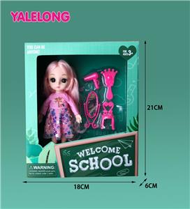 6-INCH 13 JOINT 3D EYE FASHION HIGH SCHOOL DOLL - OBL885351