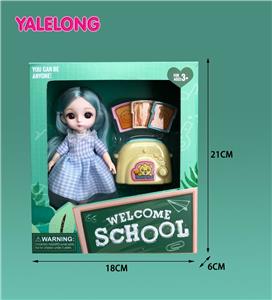 6-INCH 13 JOINT 3D EYE FASHION HIGH SCHOOL DOLL - OBL885353