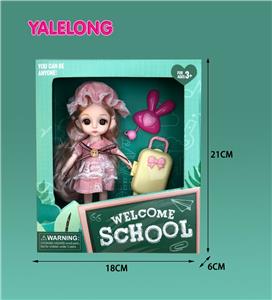 6-INCH 13 JOINT 3D EYE FASHION HIGH SCHOOL DOLL - OBL885358
