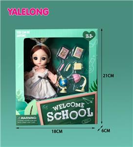 6-INCH 13 JOINT 3D EYE FASHION HIGH SCHOOL DOLL - OBL885361