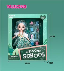 6-INCH 13 JOINT 3D EYE FASHION HIGH SCHOOL DOLL - OBL885364