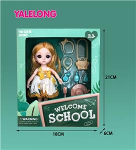 6-INCH 13 JOINT 3D EYE FASHION HIGH SCHOOL DOLL - OBL885367