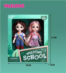 6-INCH 13 JOINT 3D EYE FASHION HIGH SCHOOL DOLL - OBL885369