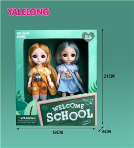 6-INCH 13 JOINT 3D EYE FASHION HIGH SCHOOL DOLL - OBL885370