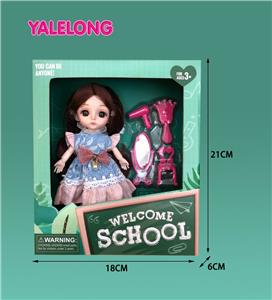 6-INCH 13 JOINT 3D EYE FASHION HIGH SCHOOL DOLL - OBL885375