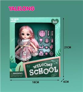 6-INCH 13 JOINT 3D EYE FASHION HIGH SCHOOL DOLL - OBL885377