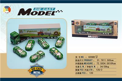 ALLOY FARMER SERIES CONTAINER WITH 2 ALLOY CARS - OBL885472