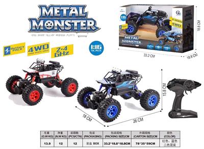 ALLOY CLIMBING REMOTE CONTROL CAR 1:16 - OBL885513