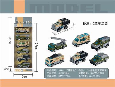 1: 64 SLIDING ALLOY MILITARY VEHICLE - OBL885739