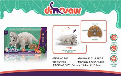 SIMULATION OF PLUSH REMOTE CONTROL TRICERATOPS - OBL886105