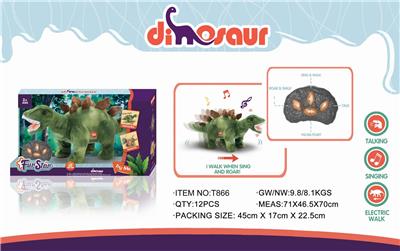 SIMULATION PLUSH REMOTE CONTROL LARGE STEGOSAURUS - OBL886109