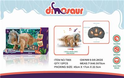 SIMULATION OF PLUSH REMOTE CONTROL LARGE TRICERATOPS - OBL886110