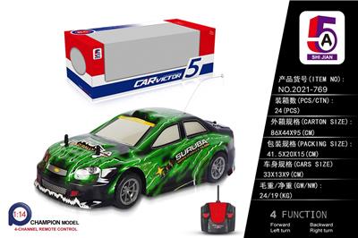1：14PVC车壳斯巴鲁遥控车 - OBL886213
