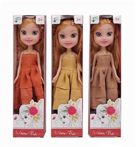 24 CM 5-JOINT 3-D MESH DOLL IN 3 COLORS - OBL886440